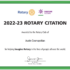 ACRC Receives 2022-2023 Rotary Citation Honor